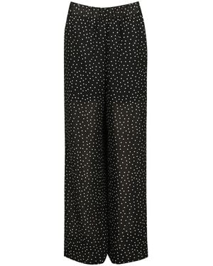 Ginta Wide Leg Trousers - Black