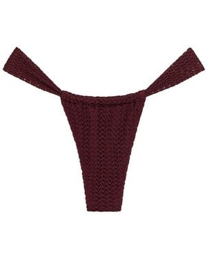 Montce Crochet Sandra Bikini Bottom - Purple