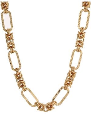 Leeada Jewelry Rosa Chain Necklace - Metallic