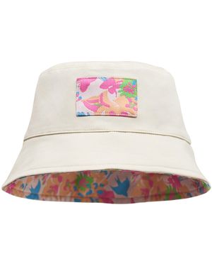 Lost Pattern Frida X Lost Pattern Frida's Garden Jacquard Reversible Bucket Hat - Pink