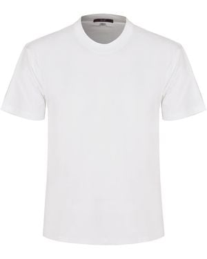 DAVID WEJ Marco Cotton Crew Neck - White