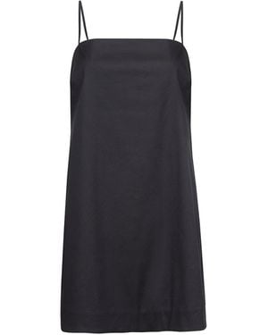 Audrey Vallens Poplin Mini Dress - Black