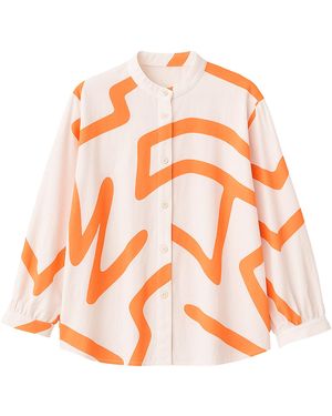 gaffer&fluf Raglan Sleeves Shirt-Flame - Orange