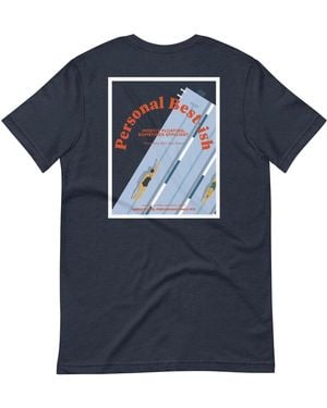 Anchor and Crew Personal Best-Ish Swimming League Organic Cotton T-Shirt - Blue