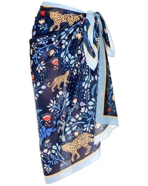 Jessie Zhao New York Beach Sarong Wrap - Blue