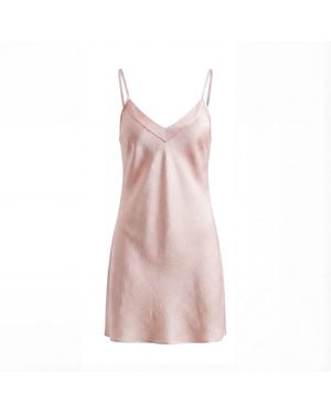 Vimissia Bubble Silk Slip Dress - Pink