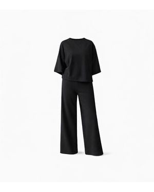 Nola Mena Loungewear With T-Shirt - Black