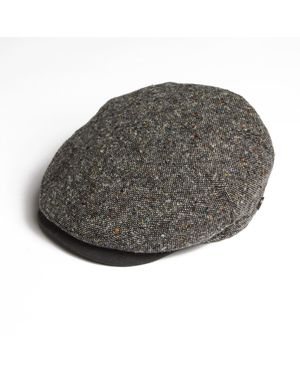 Dasmarca Hats Neutrals Tailor Tweed Ukrainian Tweed Wool Cap For - Grey