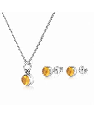 The Jewellery Store London November Birthstone Jewellery Set - White