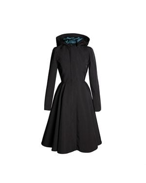 RainSisters Coat With Emerald Lining: Deep Emerald - Black
