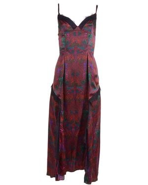 Natalia Petruch Scarlet Silk Dress - Purple
