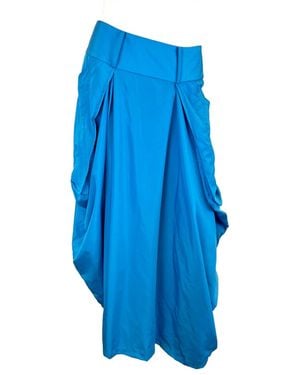 SNIDER Arno Full Length Skirt - Blue
