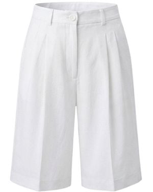 Monlicia Vera Tencel Bermuda Shorts - White