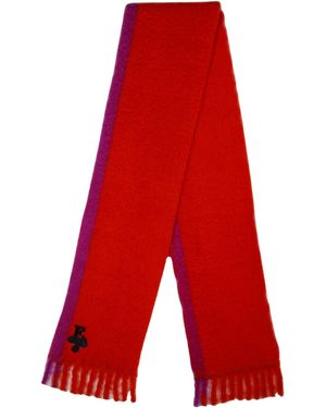 The Extreme Collection Mohair Bicolour Scarf Paxton - Red