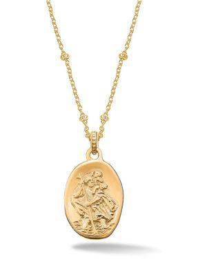 Dower & Hall St. Christopher Pendant - Metallic