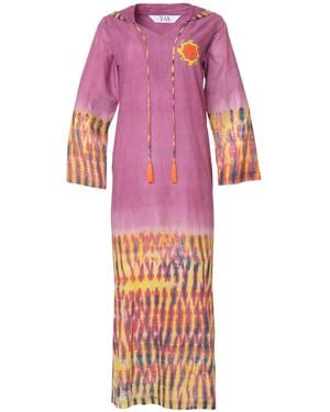Tiger and the Monkey The Susie Organic Cotton Kaftan Dress - Purple