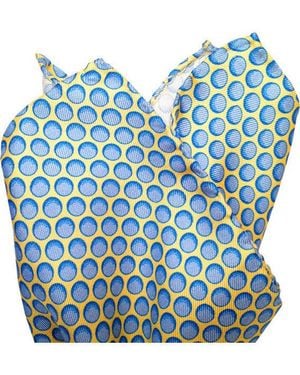 Lazyjack Press Balls Pocket Square - Blue