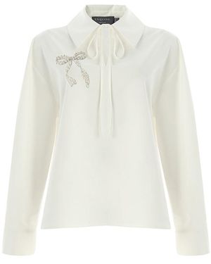 Exquise Neutrals Bloom Long Sleeve Blouse - White