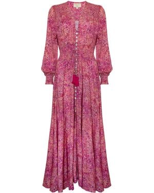 Sophia Alexia Sunset Shower St Tropez Maxi Dress - Red
