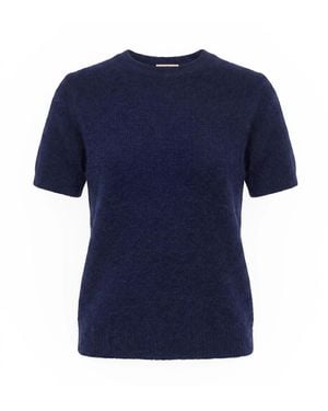 Anse Victorin Camilla Cashmere Silk Pullover Dark - Blue