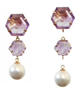 Bounkit Boston Earrings Push Back - Multicolour