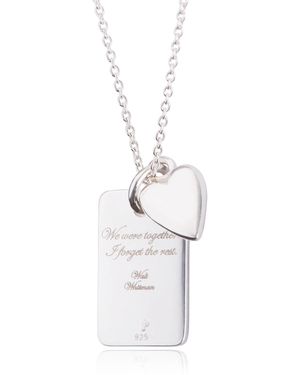 FV Jewellery The Heart Series Necklace - White