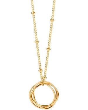 Muru Karma Necklace With Bead Chain - Metallic