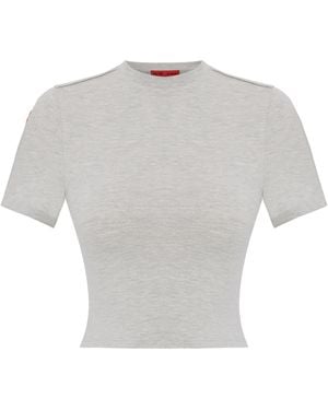 Pcfg Cotton Slim Fit Crop Tee - Gray