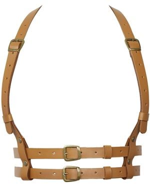 Badass & Goddess Leather Real Leather Harness Athena - Metallic