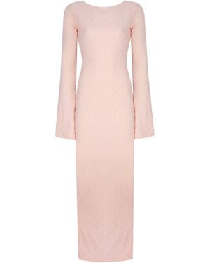 No'design Serene Backless Maxi Dress - Pink