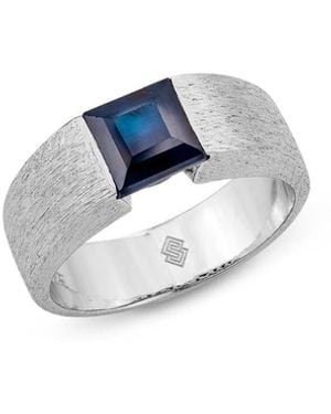 SALLY SKOUFIS Anima Ring With Natural Sapphire - Blue