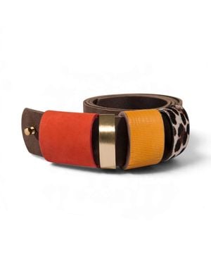 Svetlana Vukov Colour Block Belt - Orange