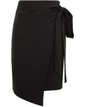 concept A trois Wrap Asymmetric Skirt - Black