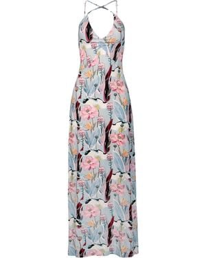 Oh!Zuza Summer Maxi Dress, Open Back, Adjustable Straps - White