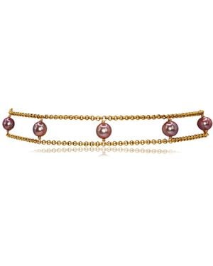 Marquise Swim Necklace - Metallic