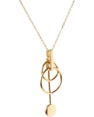 Gutta Design Mesh Necklace Plated - Metallic