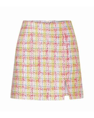NAZLI CEREN Irma A-Line Cotton Twill Mini Skirt - White