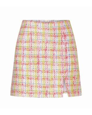 NAZLI CEREN Irma A-Line Cotton Twill Mini Skirt - White