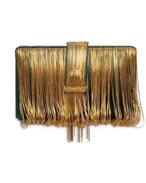 Simitri Emerald Chunky Clutch - Metallic