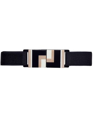 BeltBe Stretch Belt With Acrylic Buckle - Black