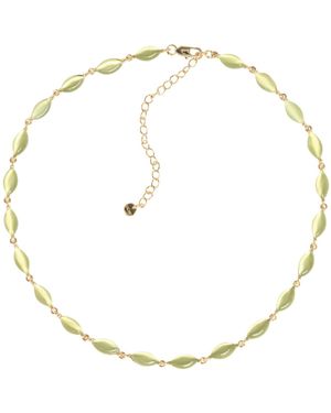 Uchi and Soto Nekomeishi Cats Eye Necklace - Metallic