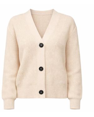 Nuvv Collection 100% Cotton Long-Sleeve Button-Front Cardigan – Lightweight Seasonal Layer - Grey