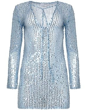 Forever Young the label Chloe Sequin Net Dress - Blue