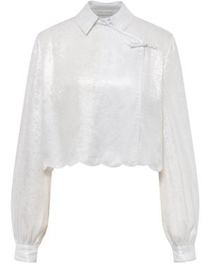 Emma Wallace Chen Blouse - White