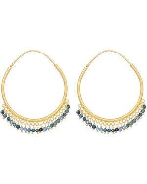 Opium Jewels Large Cascade Hoops - Metallic
