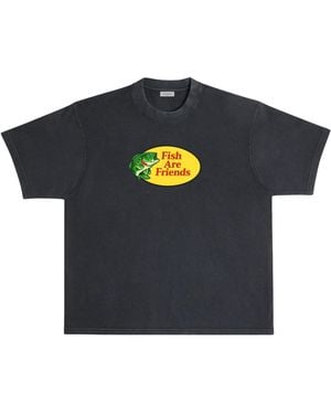 Dont Eat the Homies Fish Are Friends Tee - Blue