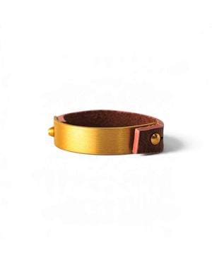 Svetlana Vukov Narrow Bold Cuff Bracelet - Orange