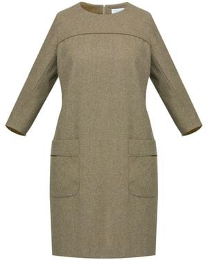 Helen Mcalinden Cilla Soft Umber Dress - Green