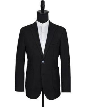 DAVID WEJ Ashford Relaxed Single Breasted Blazer - Black