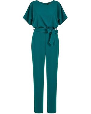 Yumi' Mela Batwing Stretch Jumpsuit - Green